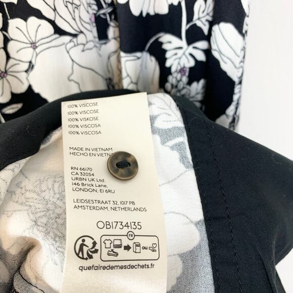 NWT Anthropologie Maeve Printed Short-Sleeve Floral Maxi Shirt Dress XS - Picture 8 of 8